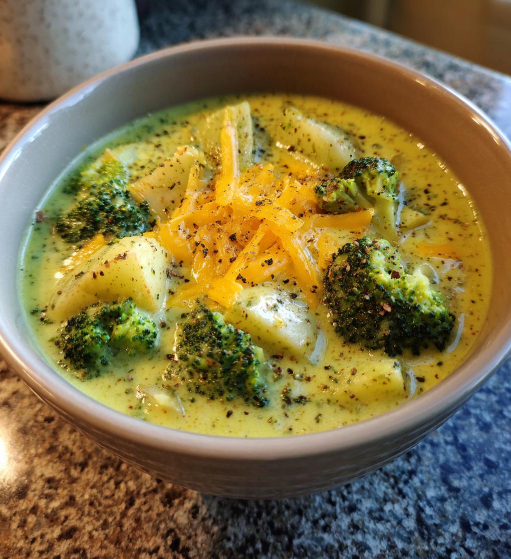 Broccoli Potato Cheese Soup - detail 1
