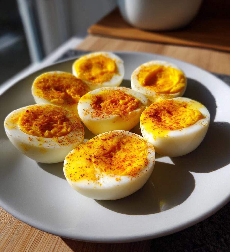 Cajun Boiled Eggs