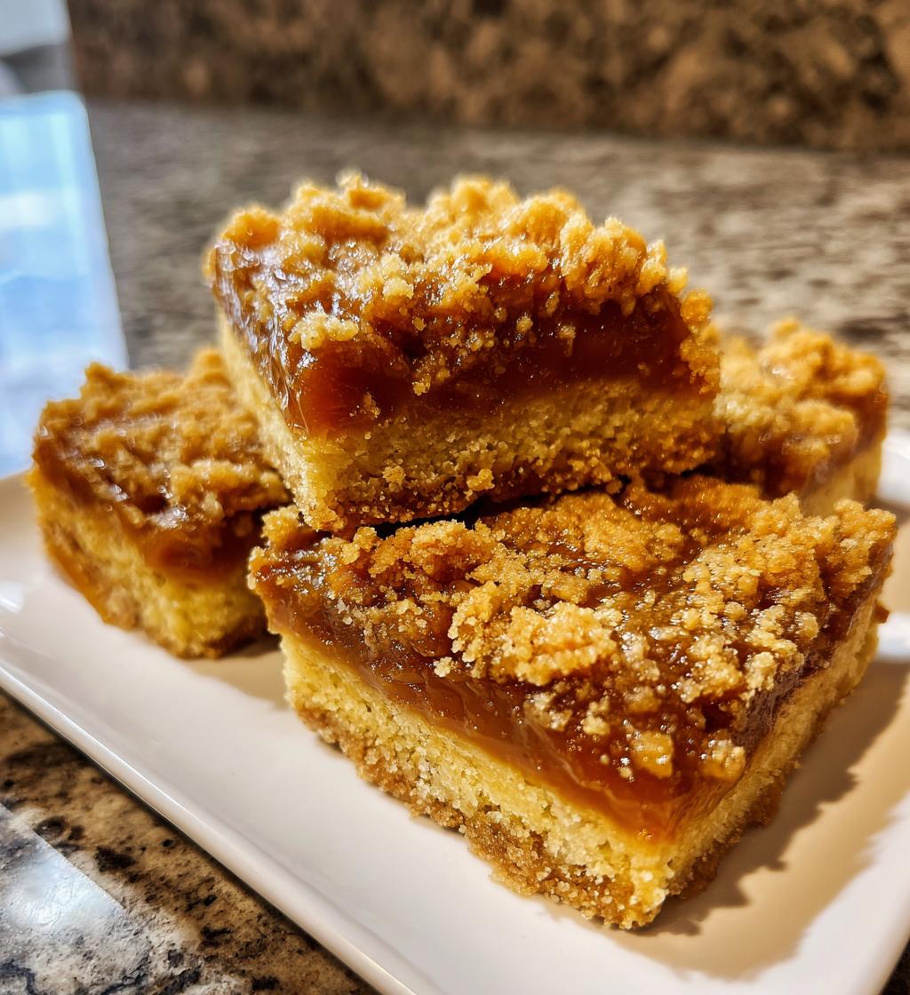 Caramel Crumb Bars - detail 1