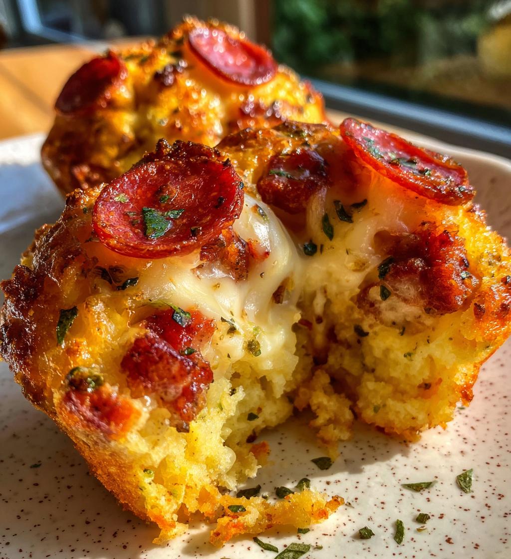 Carnivore Pizza Muffins - detail 1