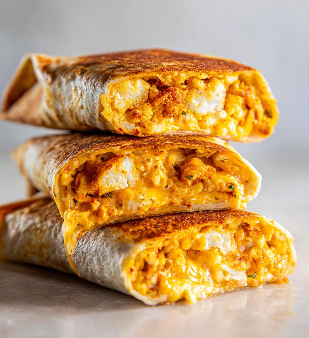 Cheesy Potato Burritos - detail 1
