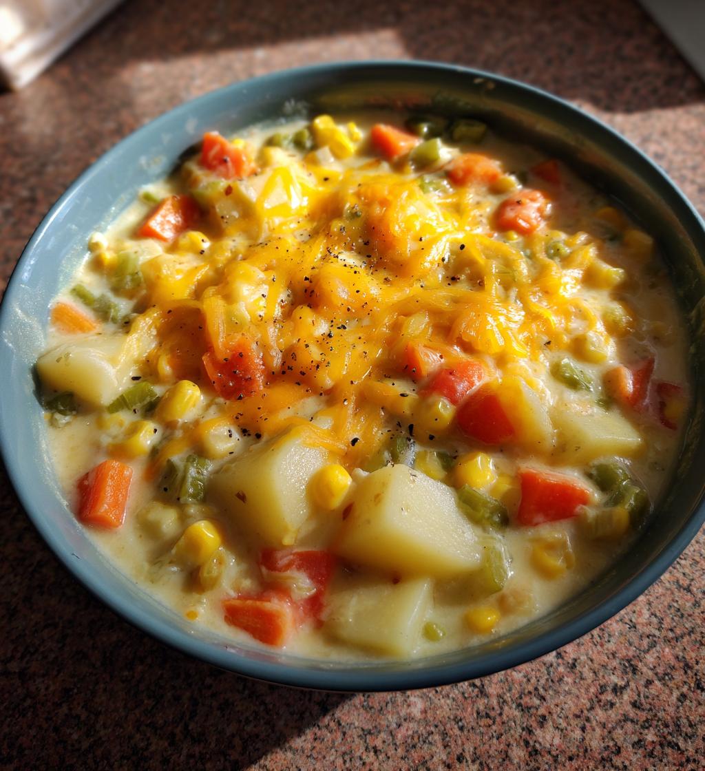 Cheesy Vegetable Chowder - detail 1