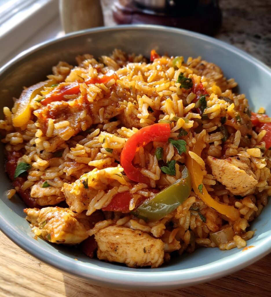 Chicken Fajita Rice Skillet
