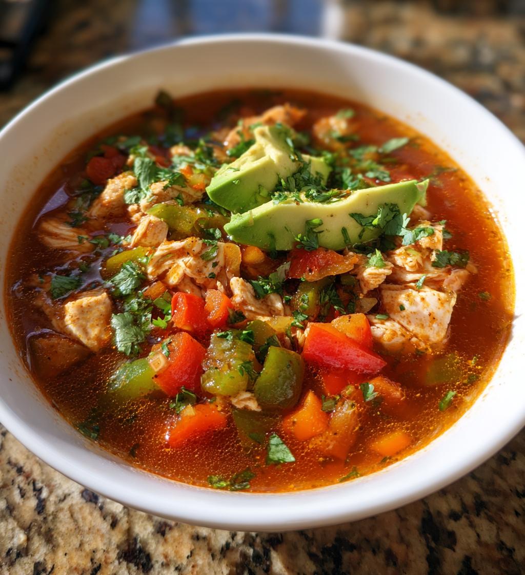 Chicken Fajita Soup