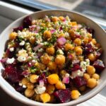 Chickpea Beet Feta Salad