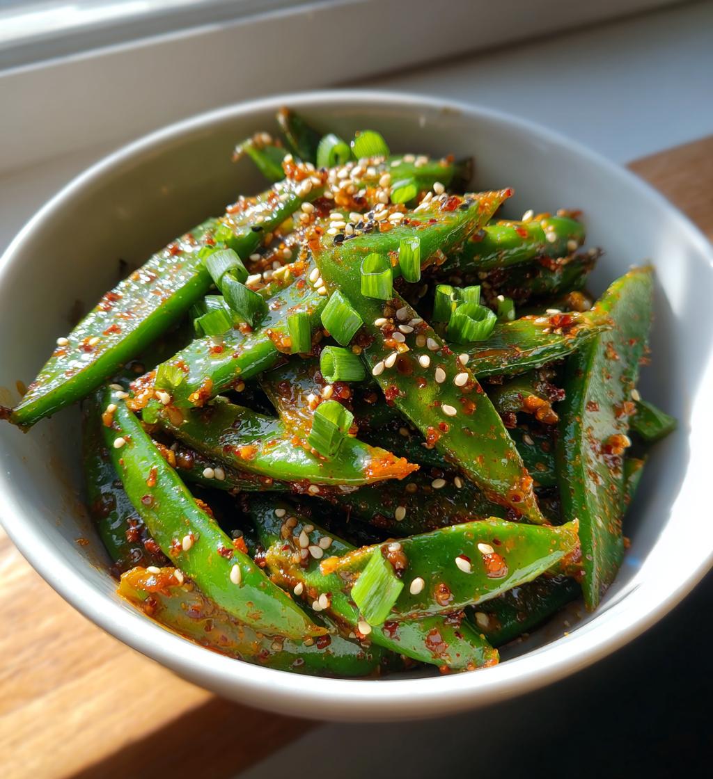 Chili Crisp Snap Pea Salad