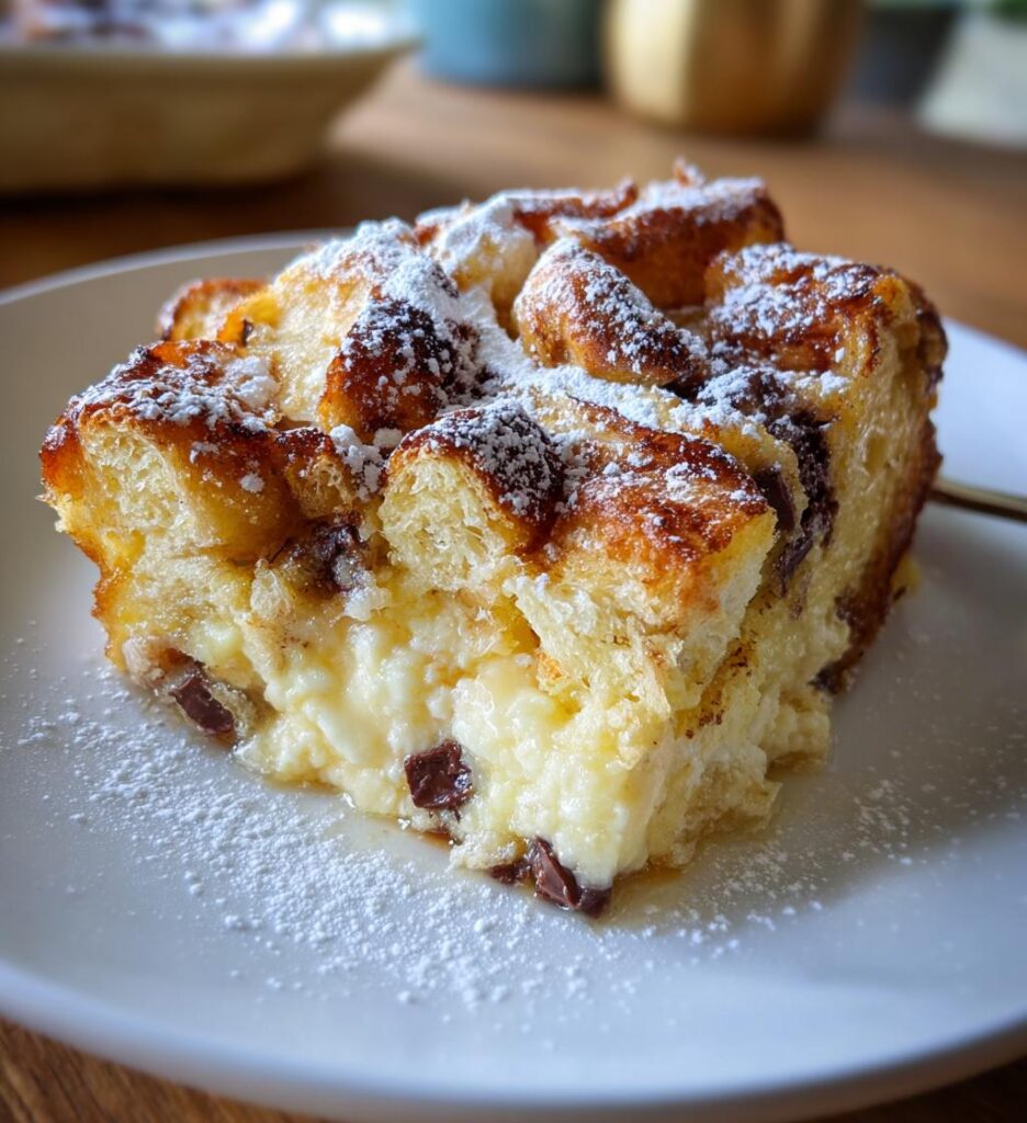 Chocolate Croissant Breakfast Bake