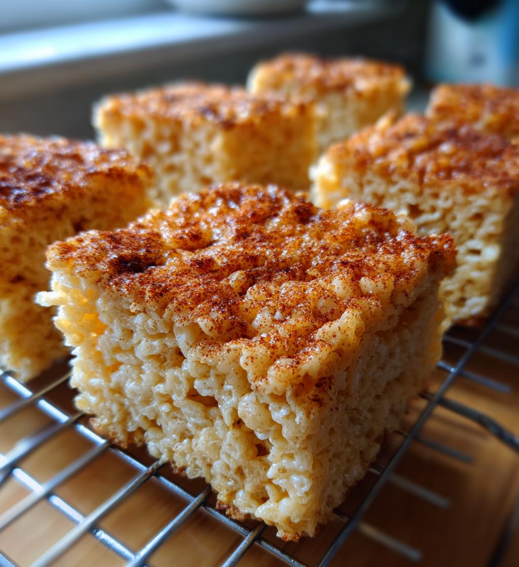Churro Rice Krispie Treats - detail 1