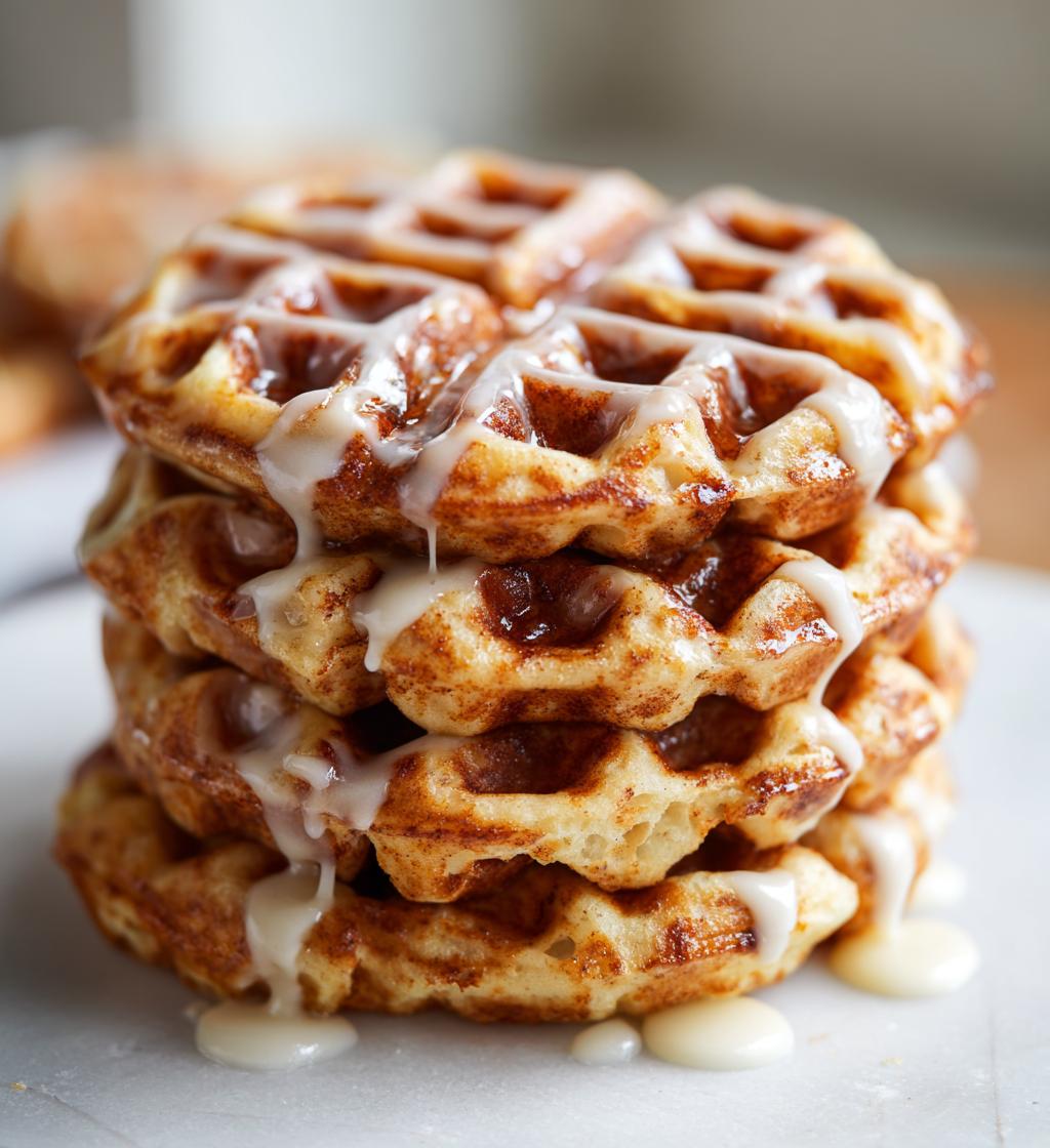 Cinnamon Roll Waffles - detail 1