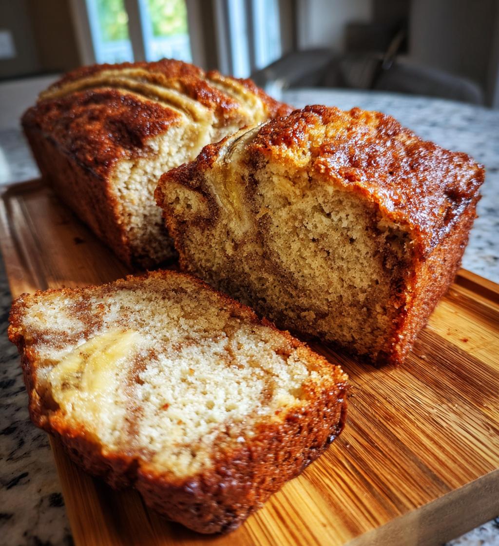 Cinnamon Swirl Banana Bread - detail 1