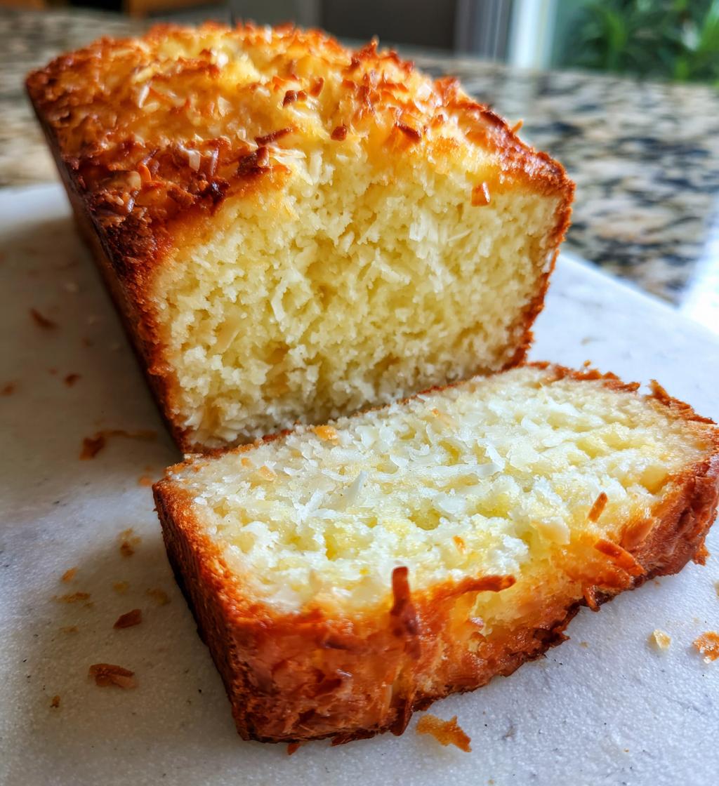 Coconut Loaf Cake - detail 1