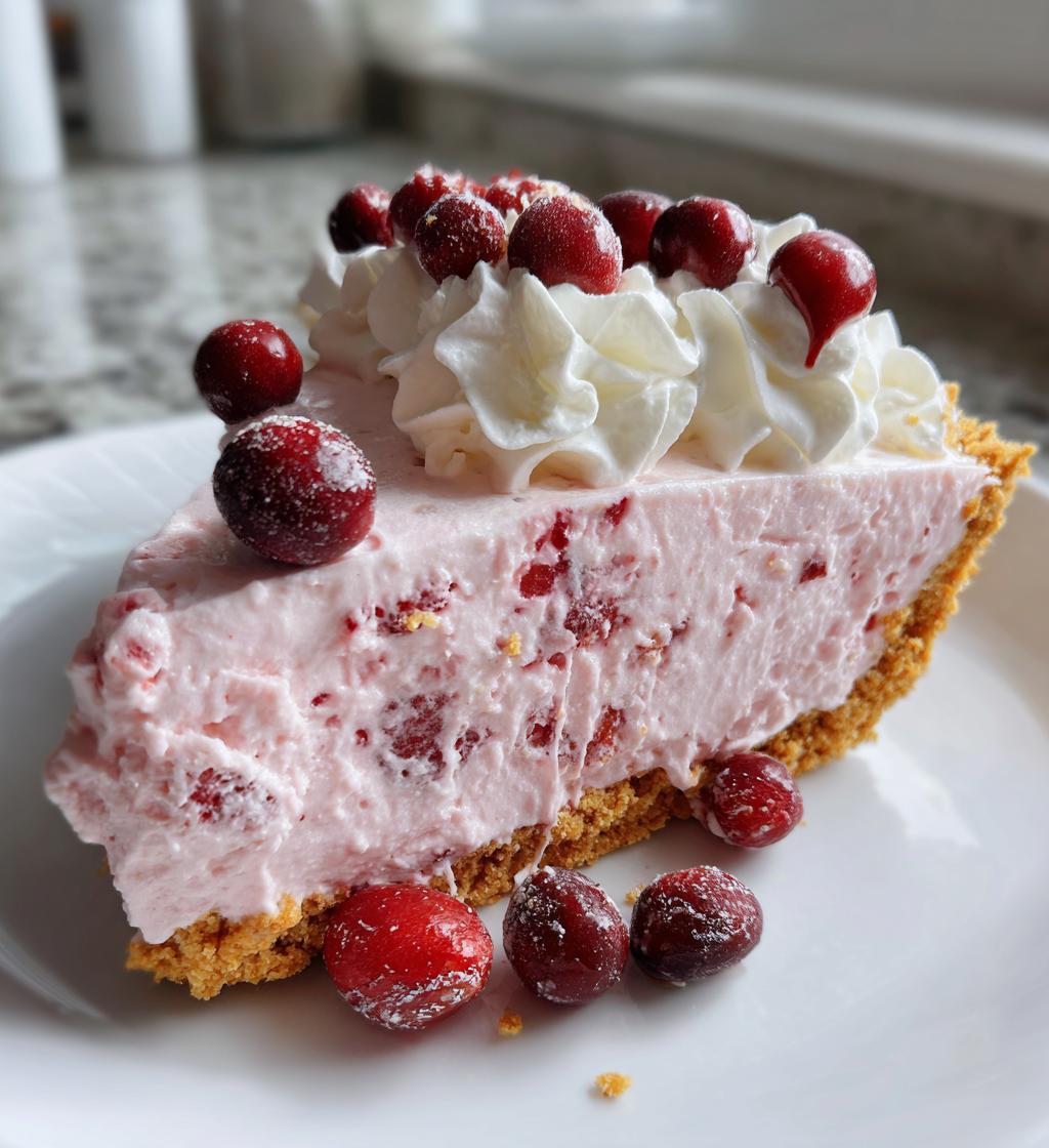 Cranberry Mousse Pie - detail 1