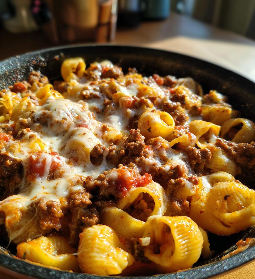 Creamy Beef and Shells