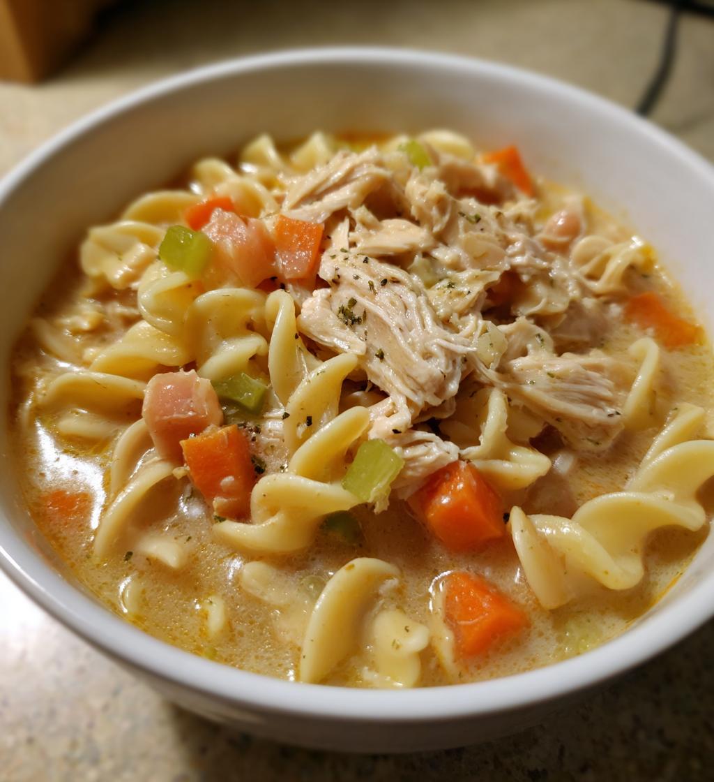 Creamy Chicken Pasta Soup - detail 1