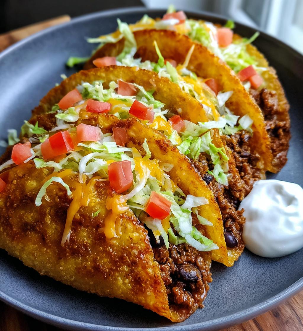 Crispy Baked Turkey Black Bean Tacos
