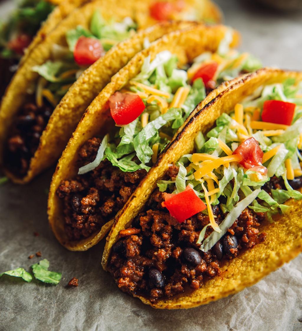 Crispy Ground Turkey Black Bean Tacos - detail 1