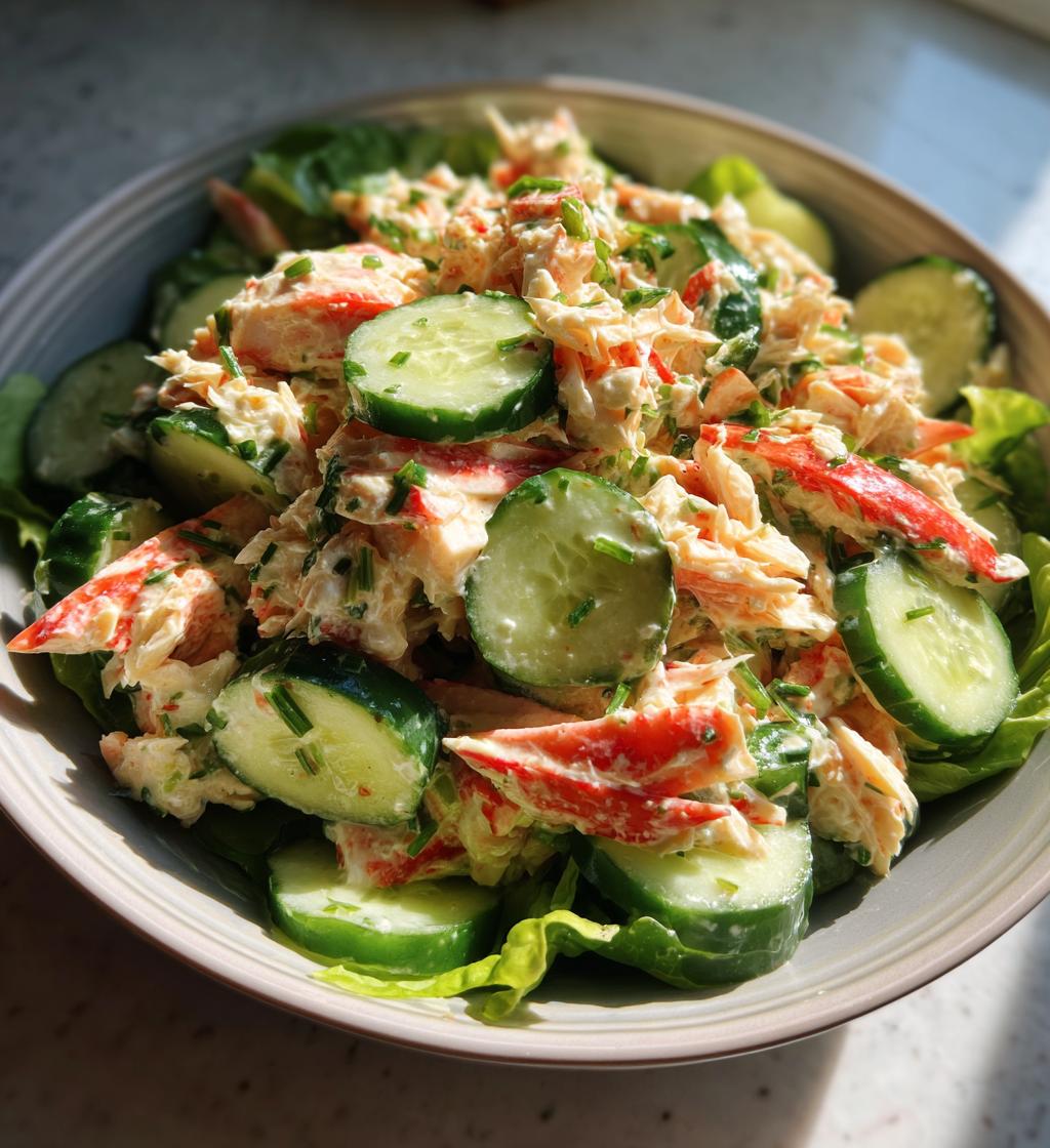 Cucumber Crab Salad - detail 1