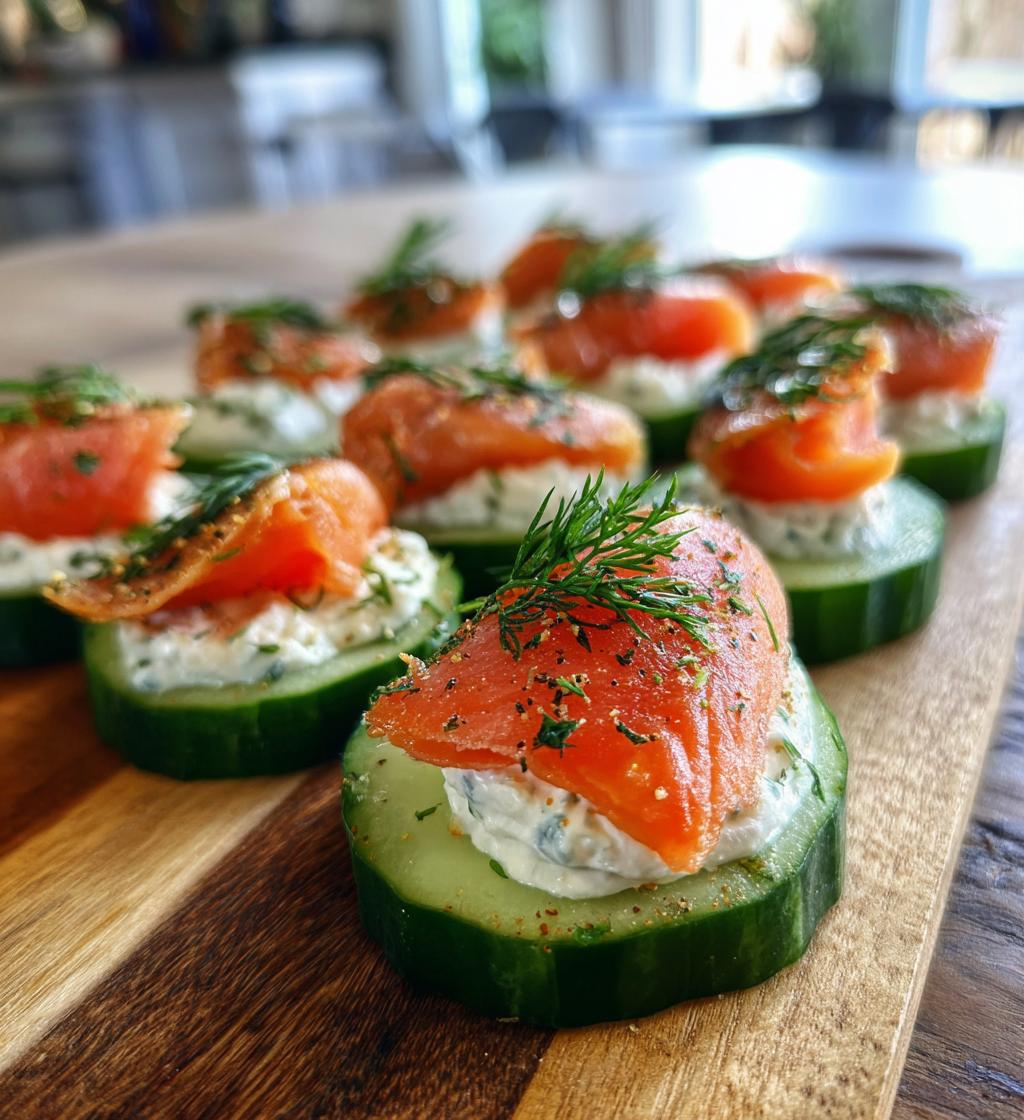 Cucumber Smoked Salmon Bites - detail 1
