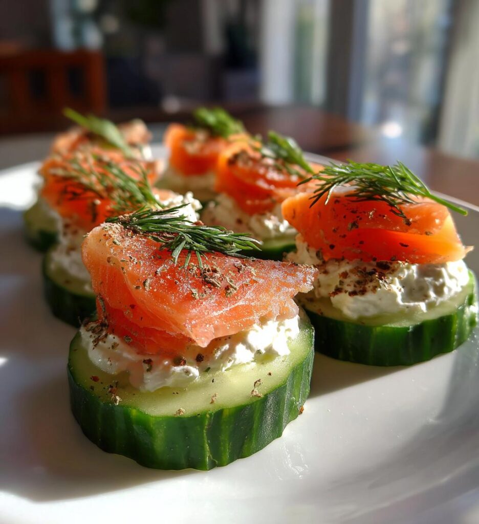 Cucumber Smoked Salmon Bites