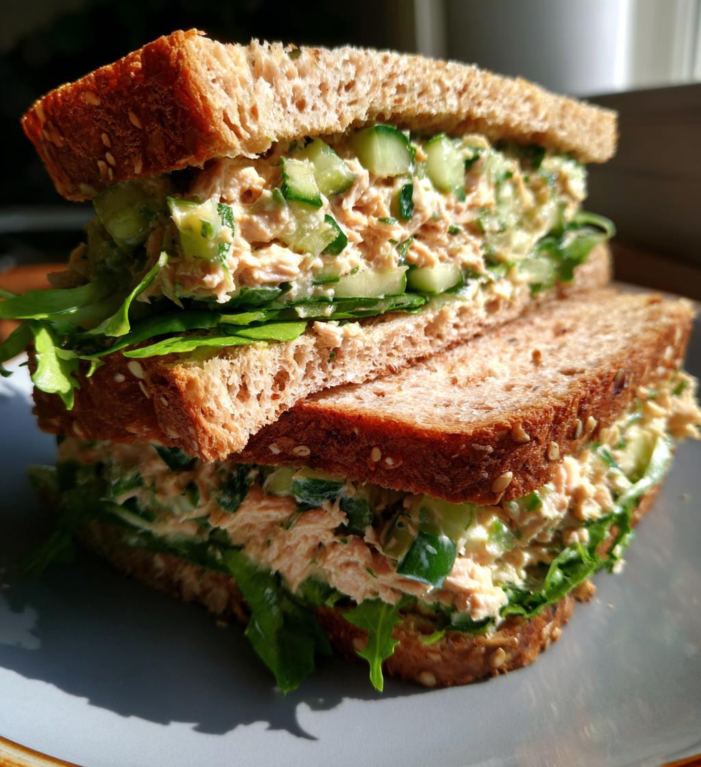 Cucumber Tuna Sandwich - detail 1