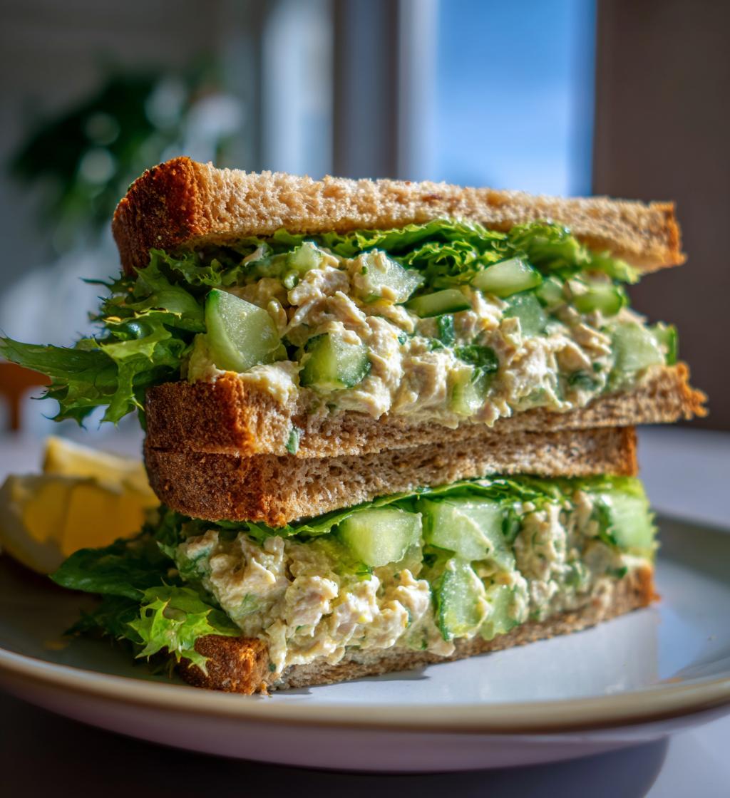 Cucumber Tuna Sandwich