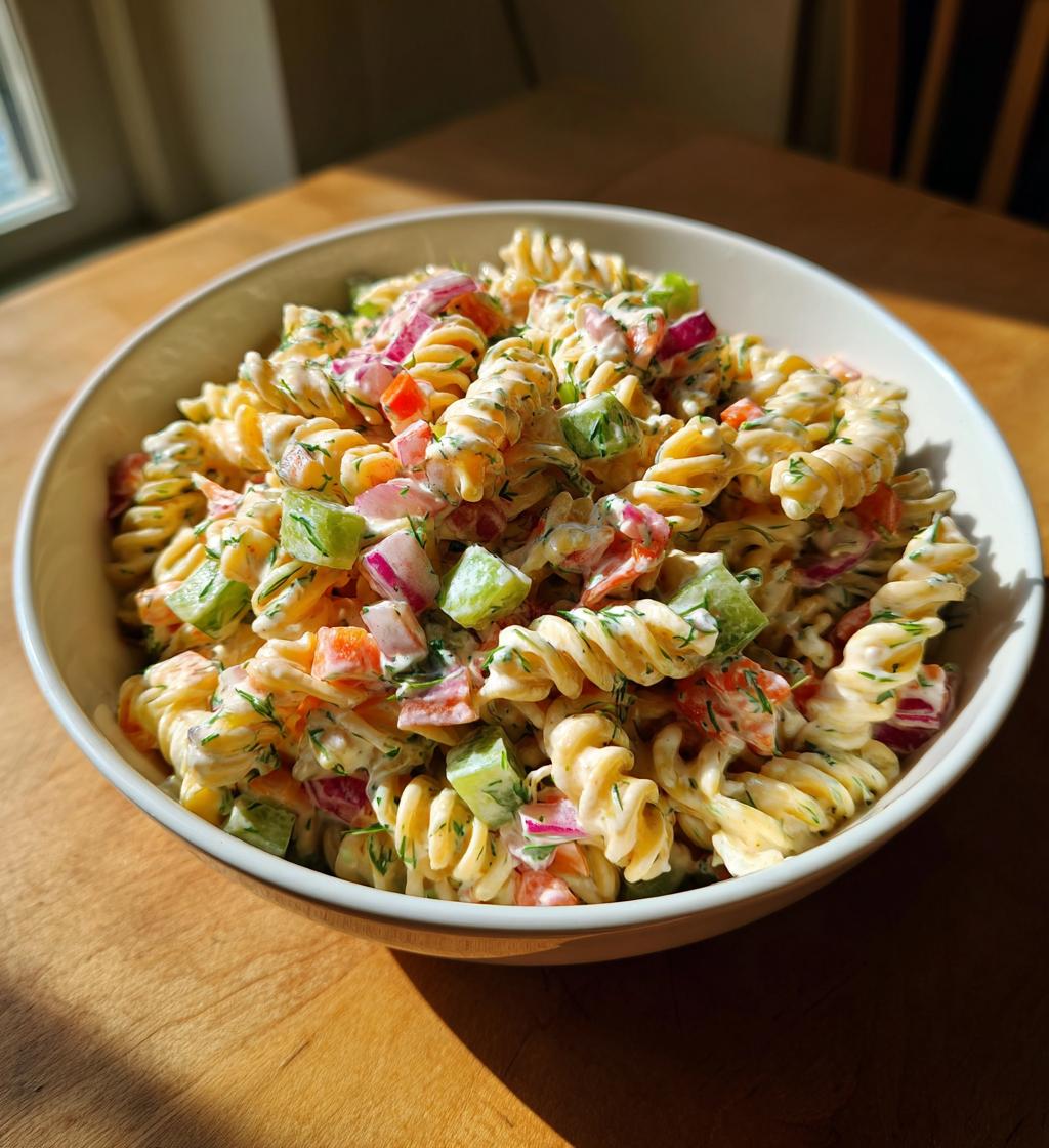 Dill Pickle Pasta Salad - detail 1