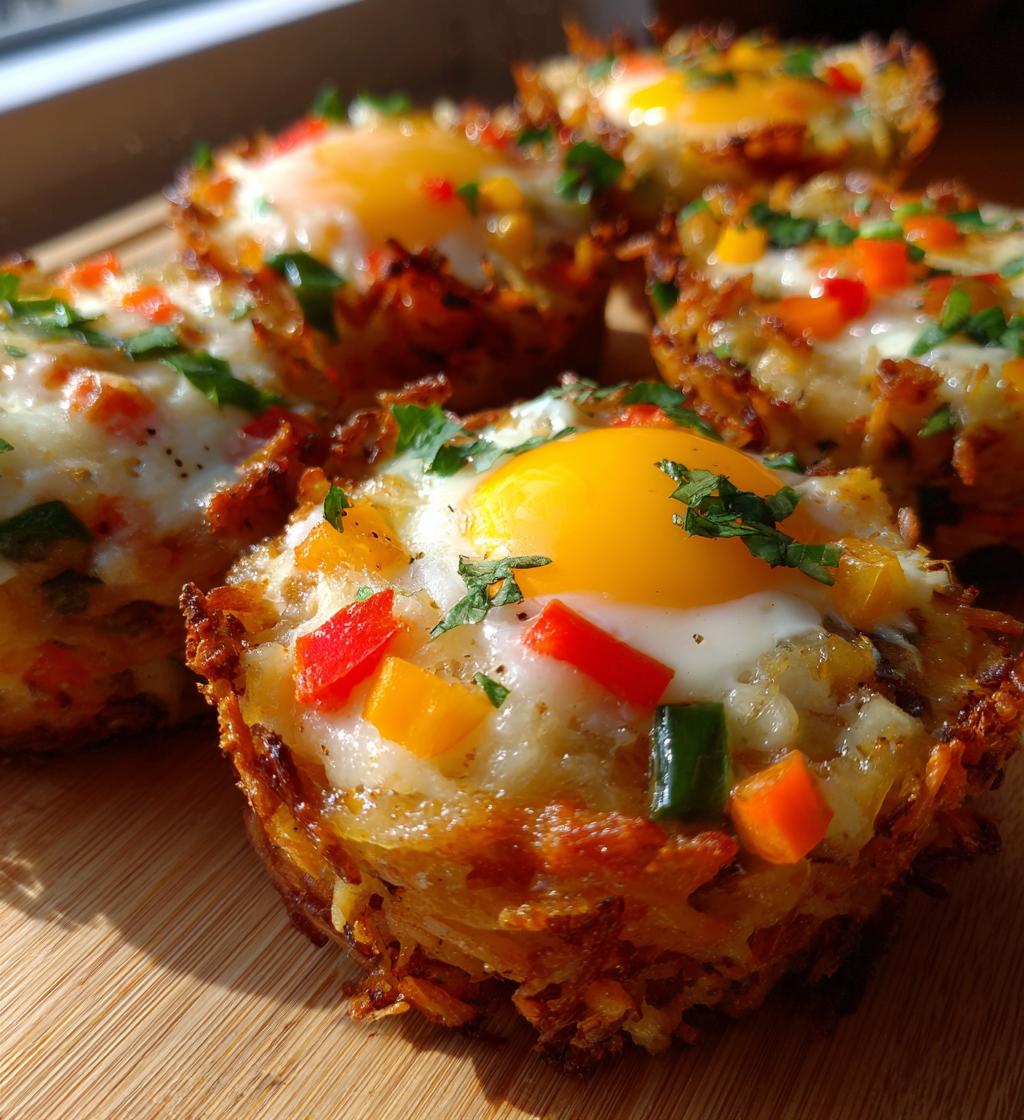 Eggs in Hash Brown Baskets - detail 1