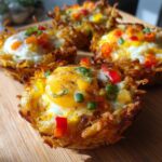 Eggs in Hash Brown Baskets