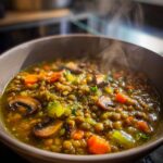 French Lentil Mushroom Soup