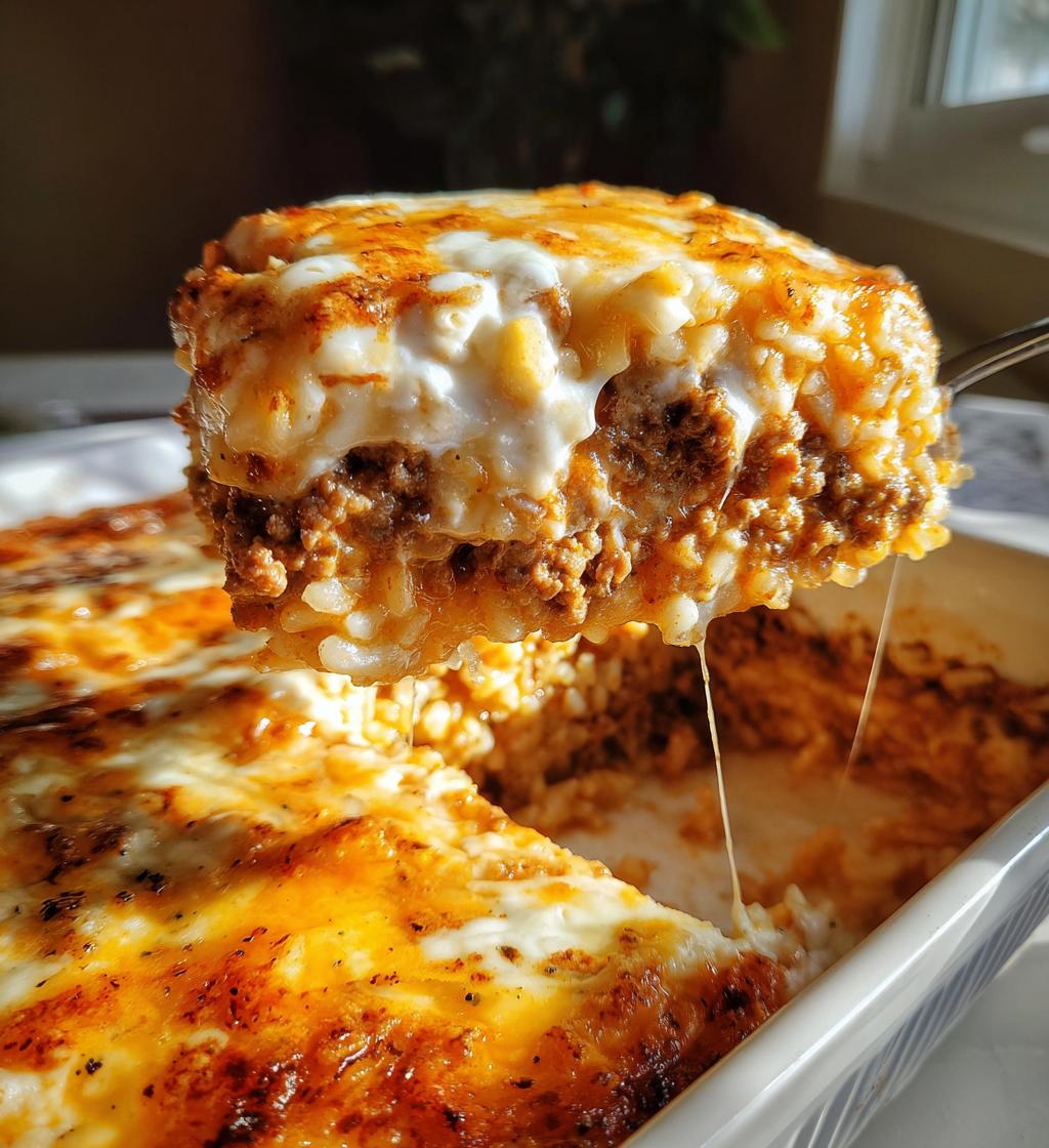 French Onion Ground Beef Rice Casserole - detail 1