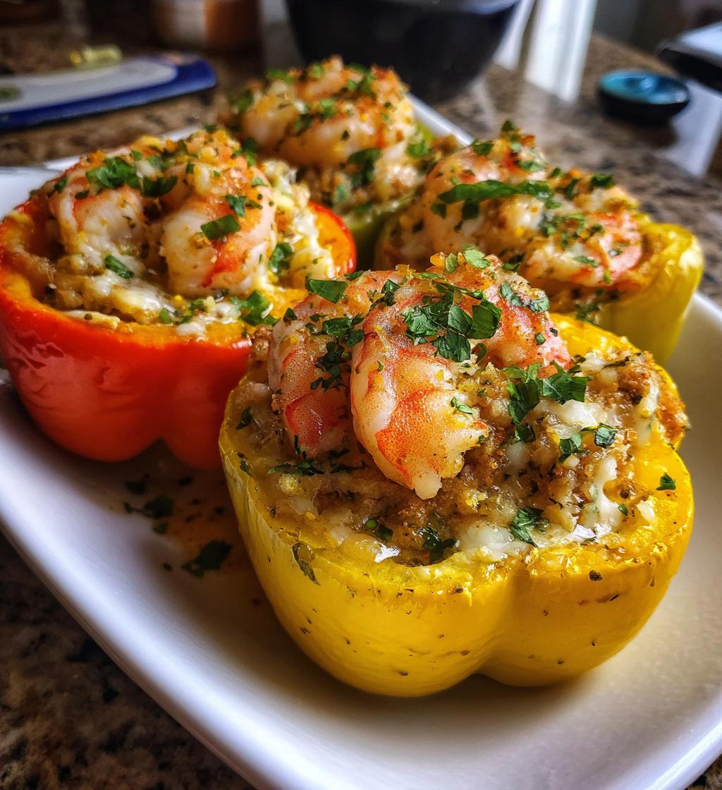 Garlic Butter Shrimp Stuffed Peppers - detail 1