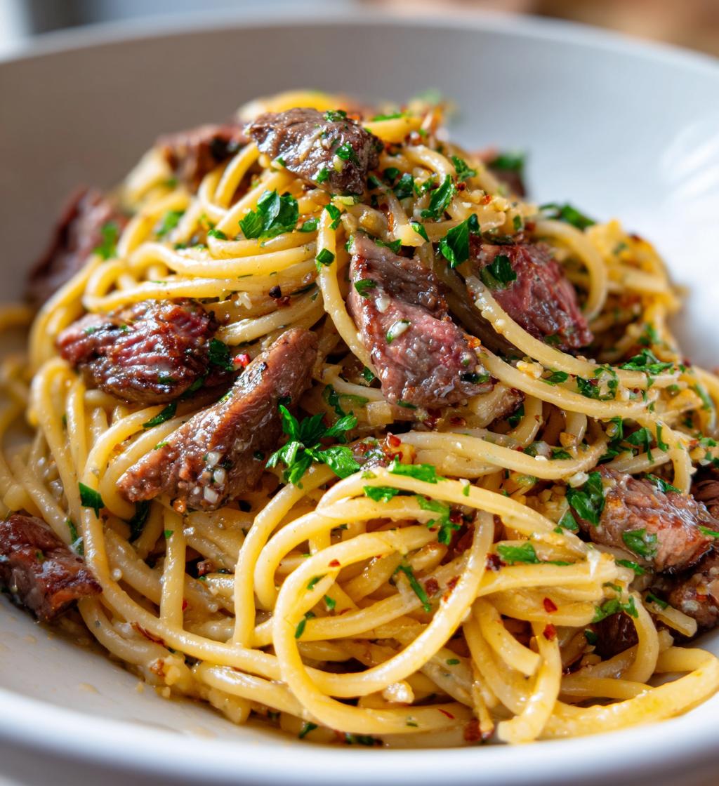 Garlic Butter Steak Pasta - detail 1