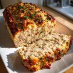 Garlic Parmesan Chicken Meatloaf