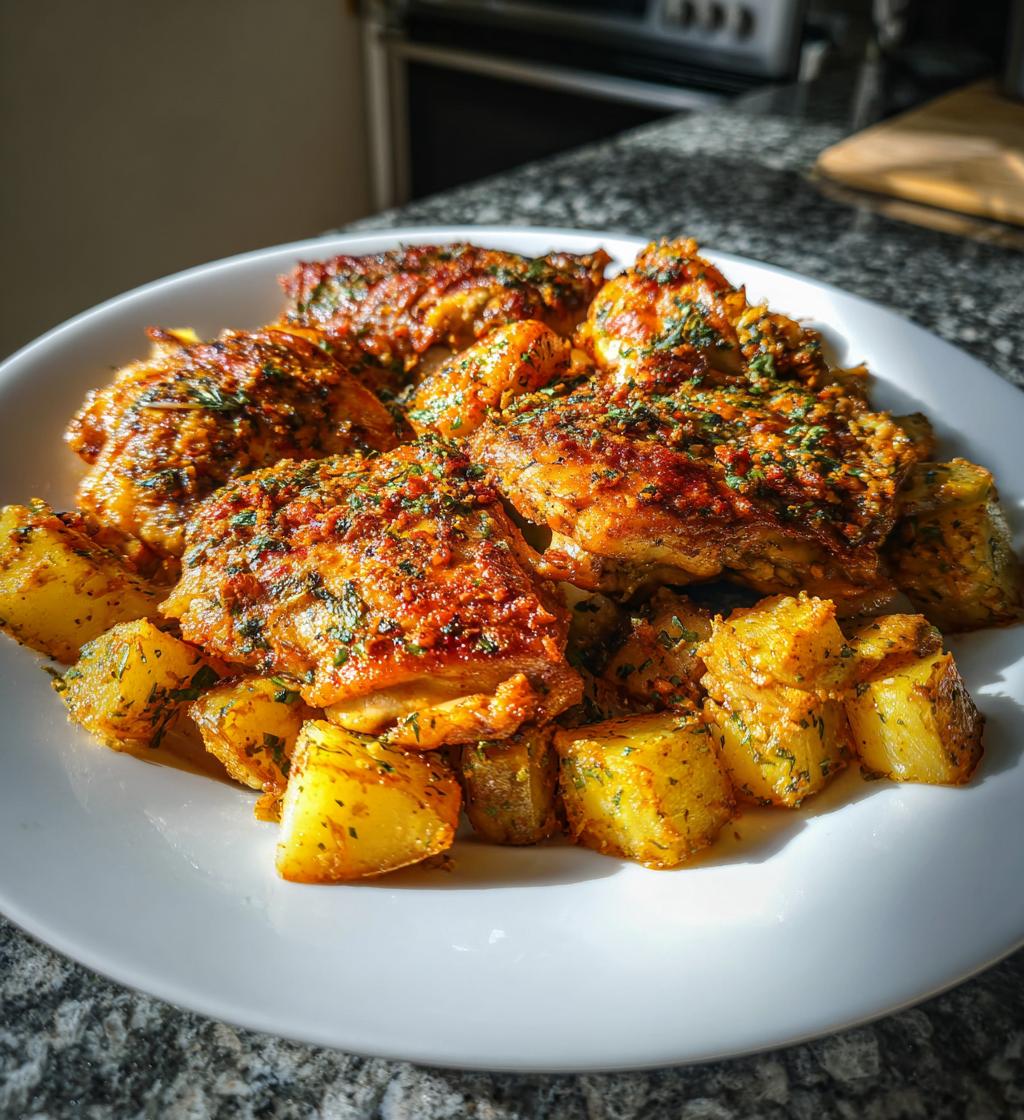 Garlic Parmesan Chicken Potatoes