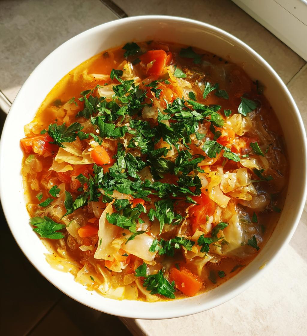 Garlicky Cabbage Soup - detail 1