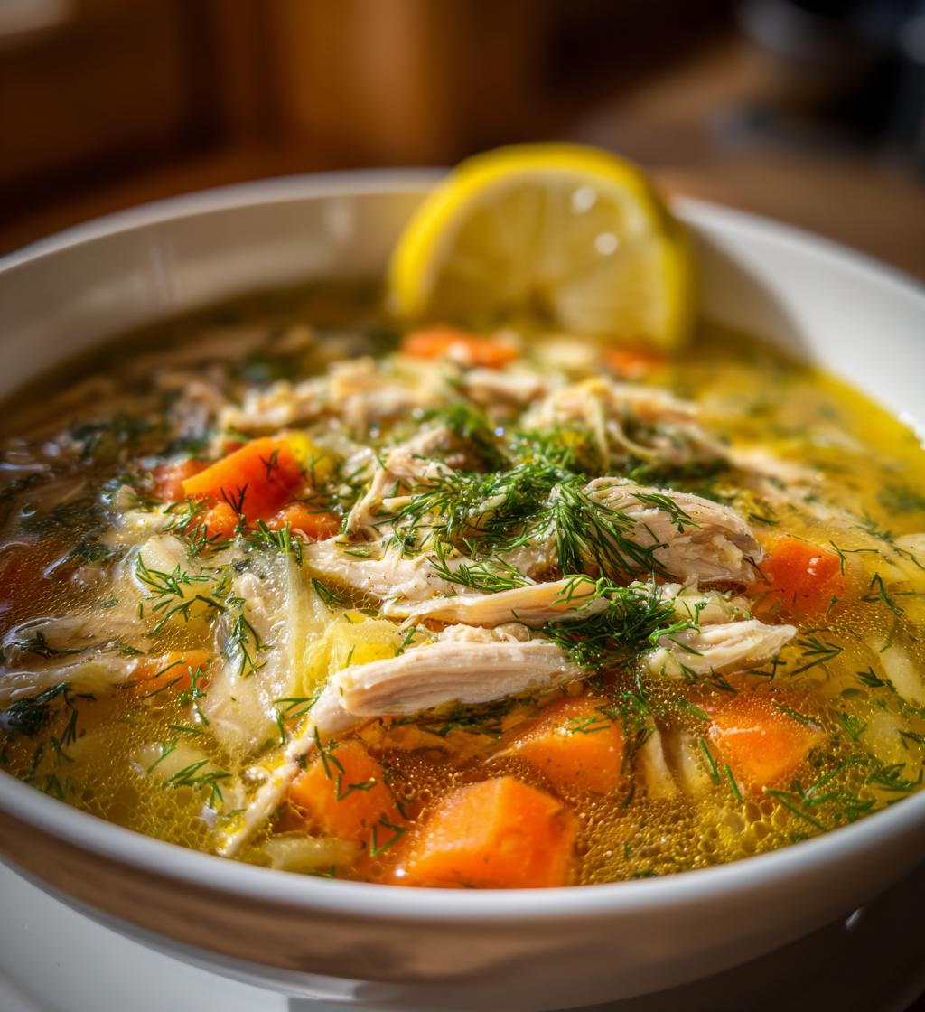 Greek Lemon Chicken Soup - detail 1