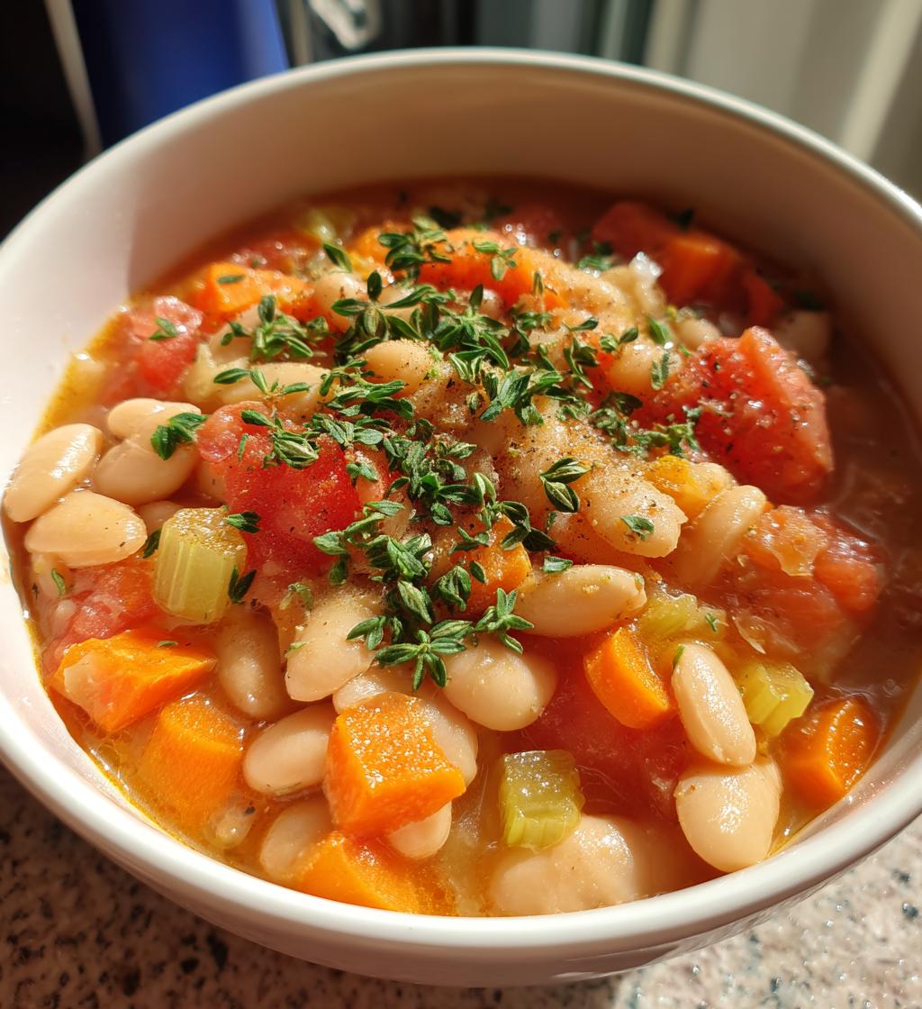 Greek White Bean Soup - detail 1