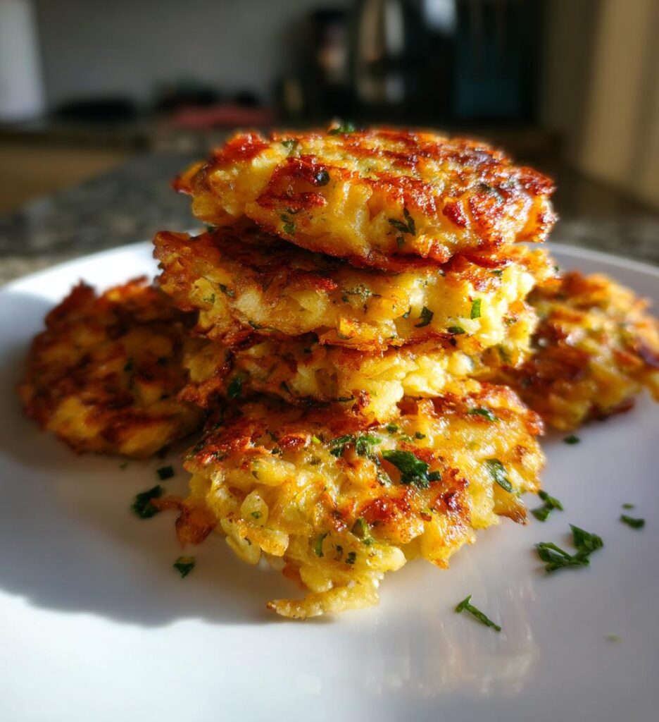 Green Chile Cheese Potato Cakes
