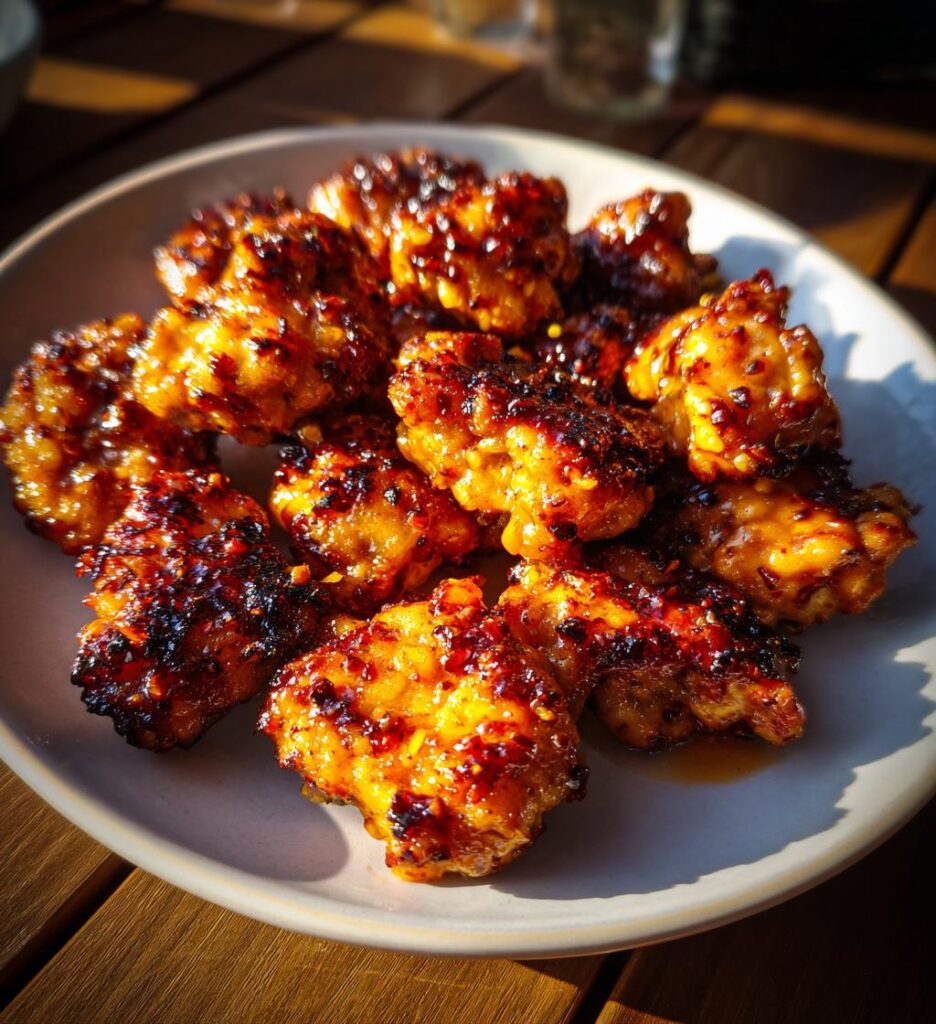 Grilled Chicken Bites Garlic Sauce