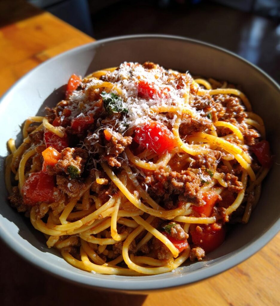 Ground Beef Spaghetti