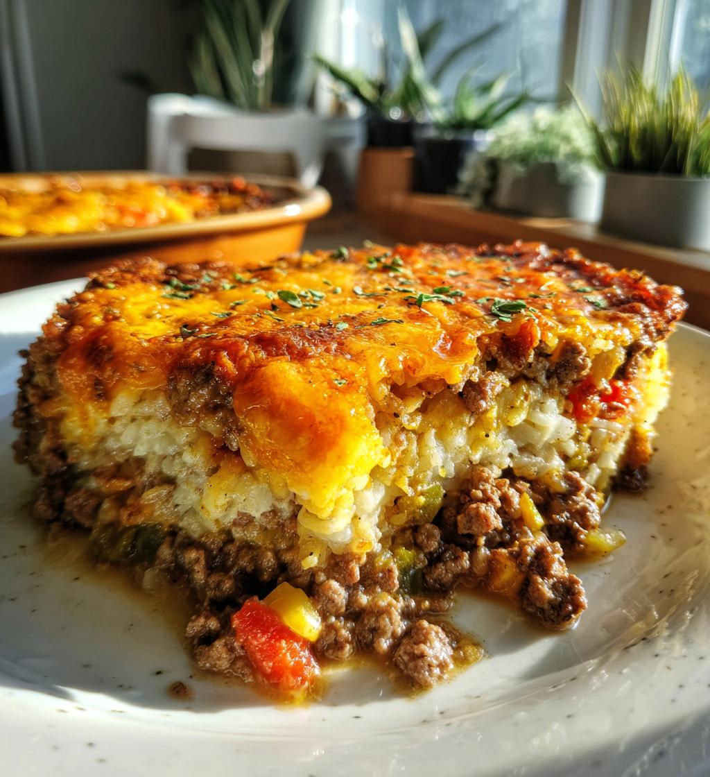 Hamburger Rice Casserole
