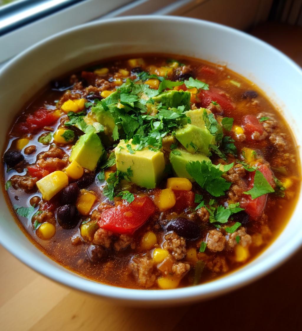 Healthy Taco Soup - detail 1