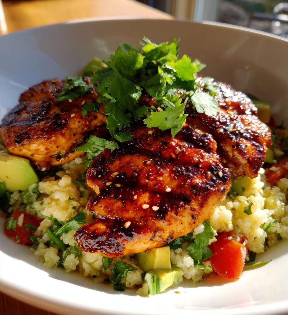 Honey Lime Chicken Avocado Rice