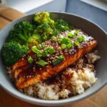 Honey Sriracha Salmon Bowls