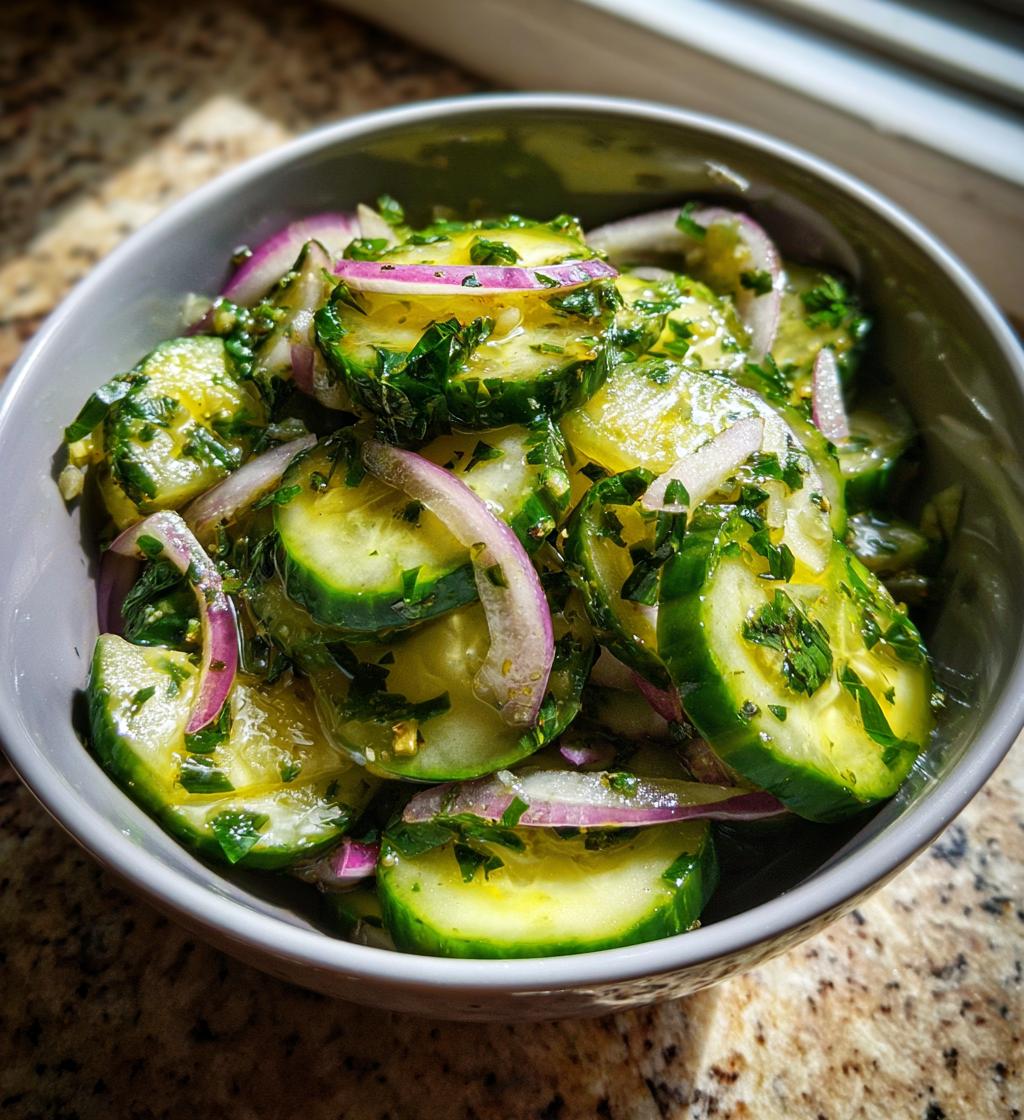 Irish Cucumber Salad - detail 1