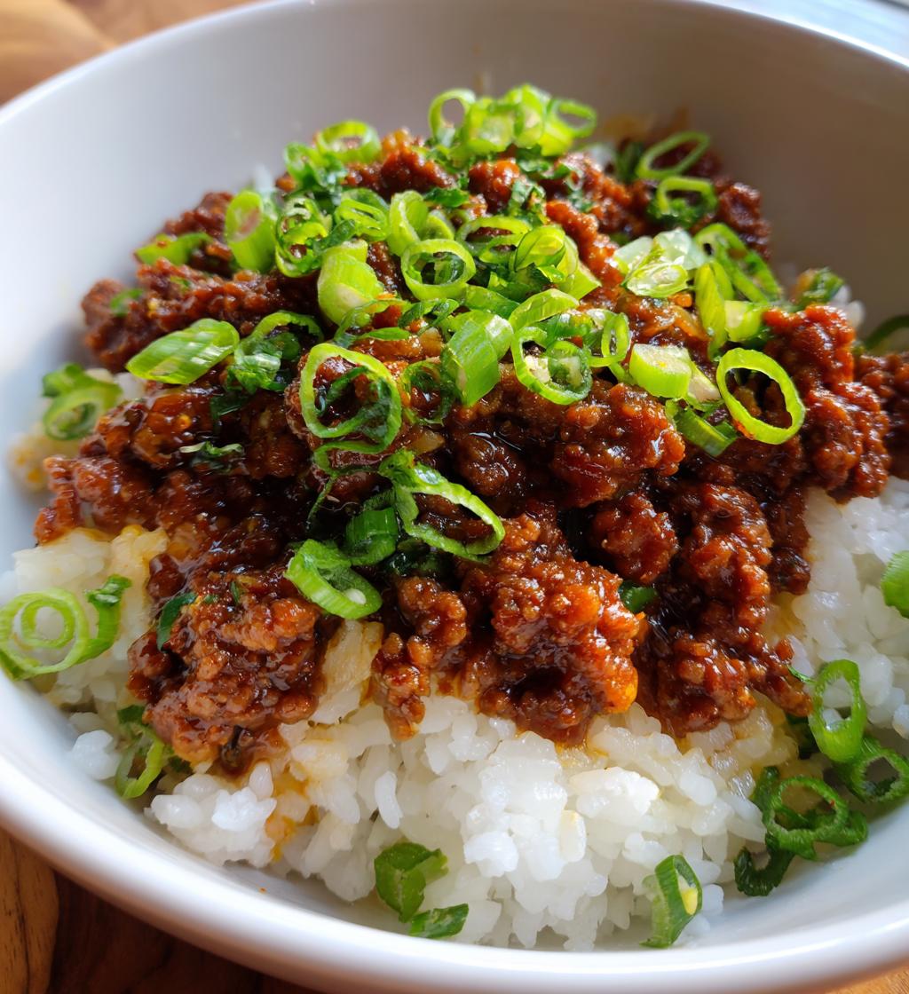 Korean Ground Beef Bowl - detail 1