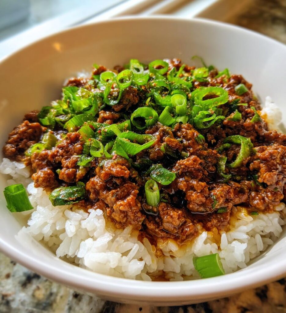 Korean Ground Beef Bowl