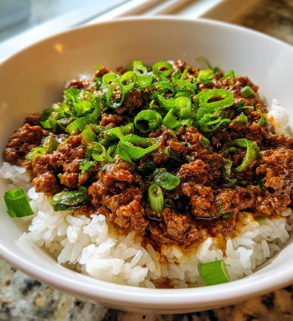 Korean Ground Beef Bowl