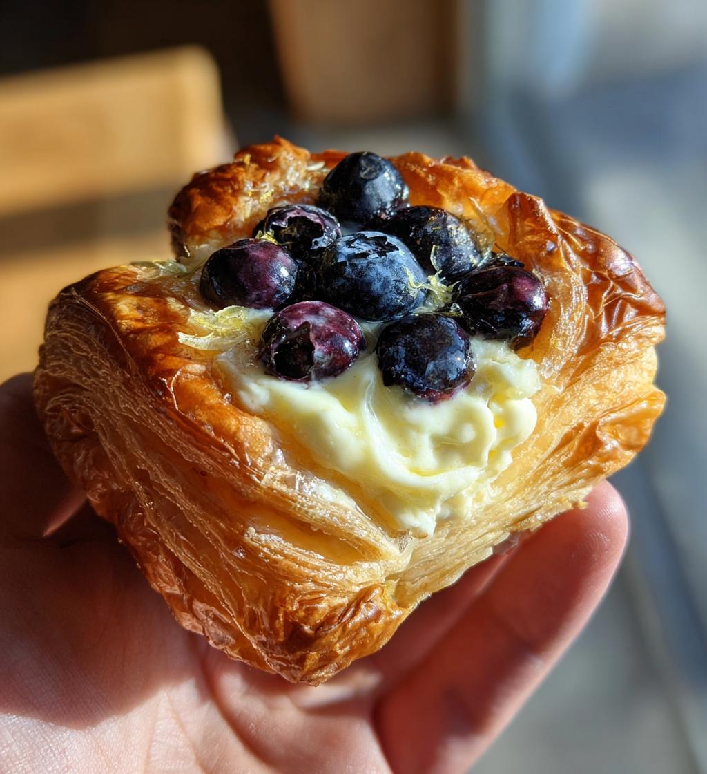 Lemon Blueberry Cream Cheese Danish