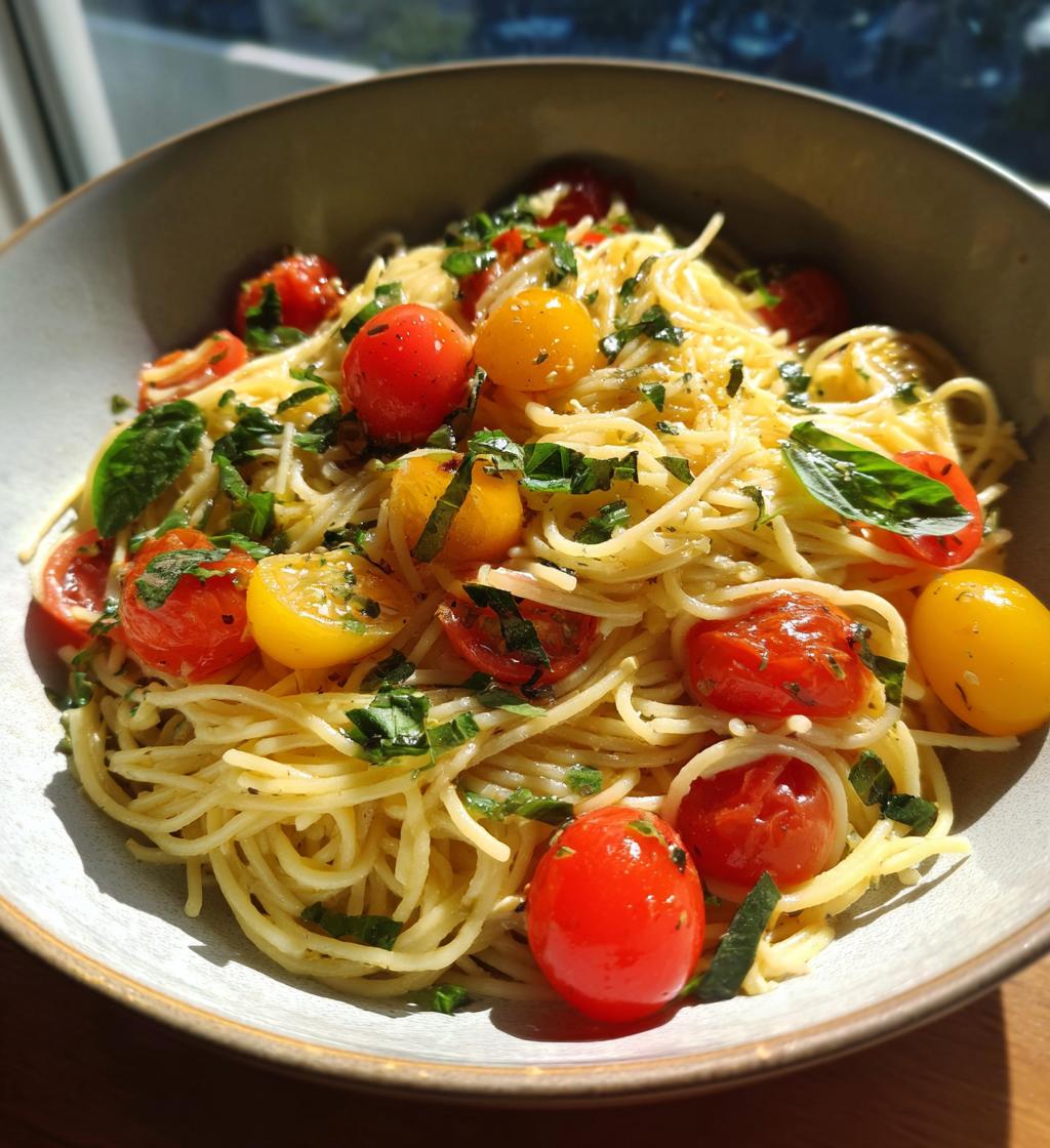 Lemon Capellini Salad - detail 1